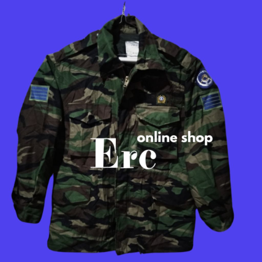 jaket loreng korea original