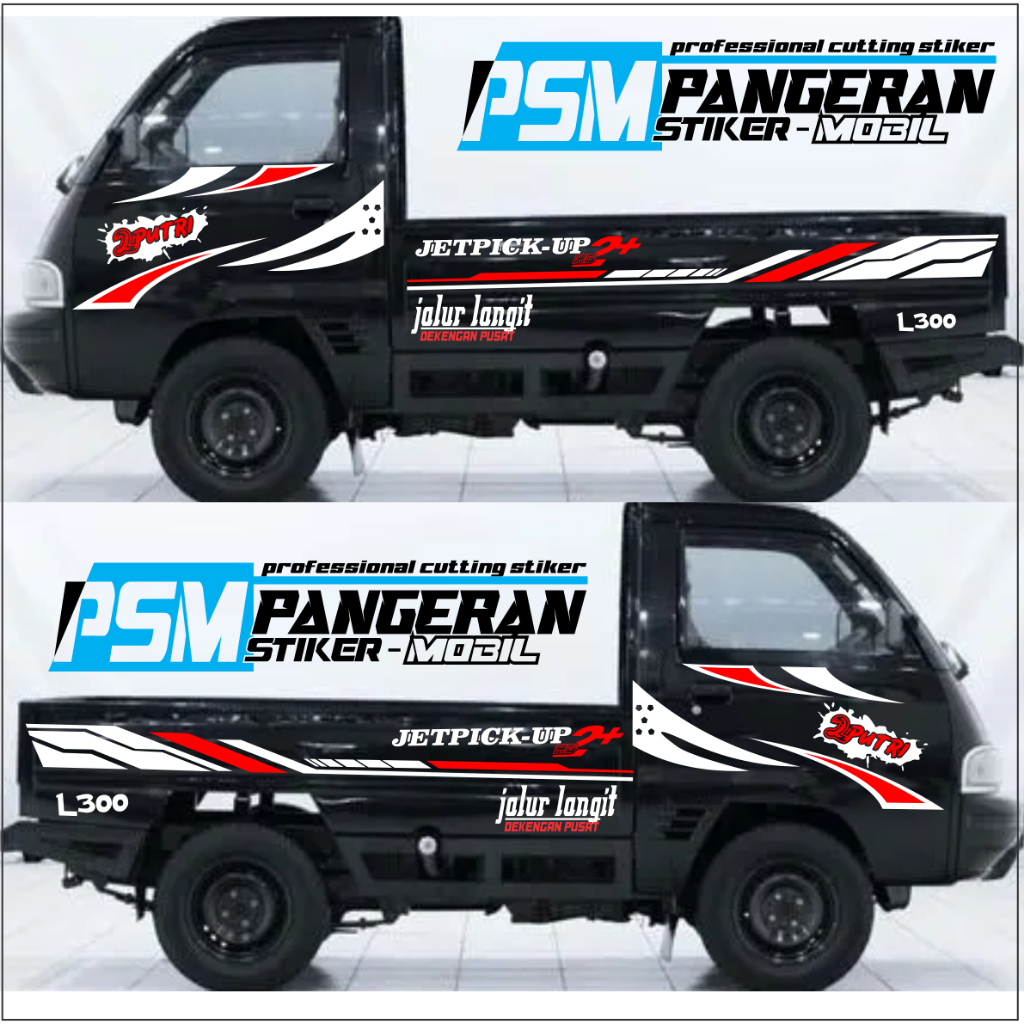 STIKER Mobil Pick Up Striping JALUR LANGIT Stiker Mobil Futura 1.5 ,Carry 1.0 ,Carry1.5 ,Colt T120ss