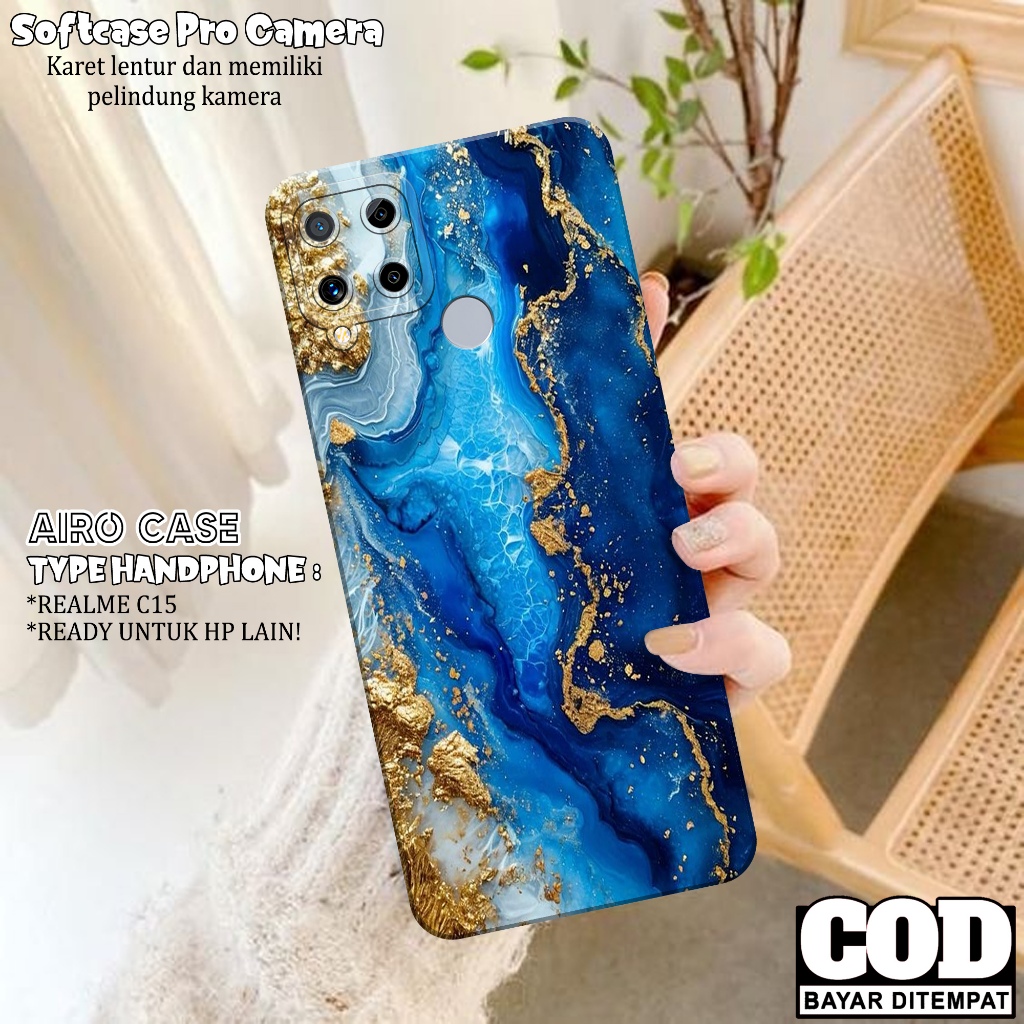Case REALME C15 Fashion Case ABSTRAK Softcase REALME C15 Terbaru  Case Pro Camera Casing REALME C15 