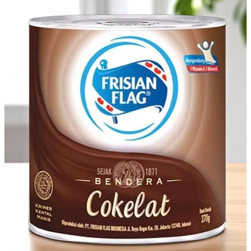 

Frisian Flag Rasa Coklat 370gr Susu Bendera Susu Kental Manis Kaleng Cokelat Chocolate FF Frisianflag