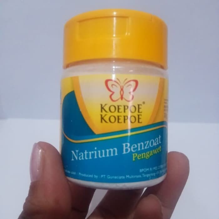 

Koepoe-Koepoe / Kupu-Kupu Sodium Benzoate - Pengawet Makanan & Minuman 33gram