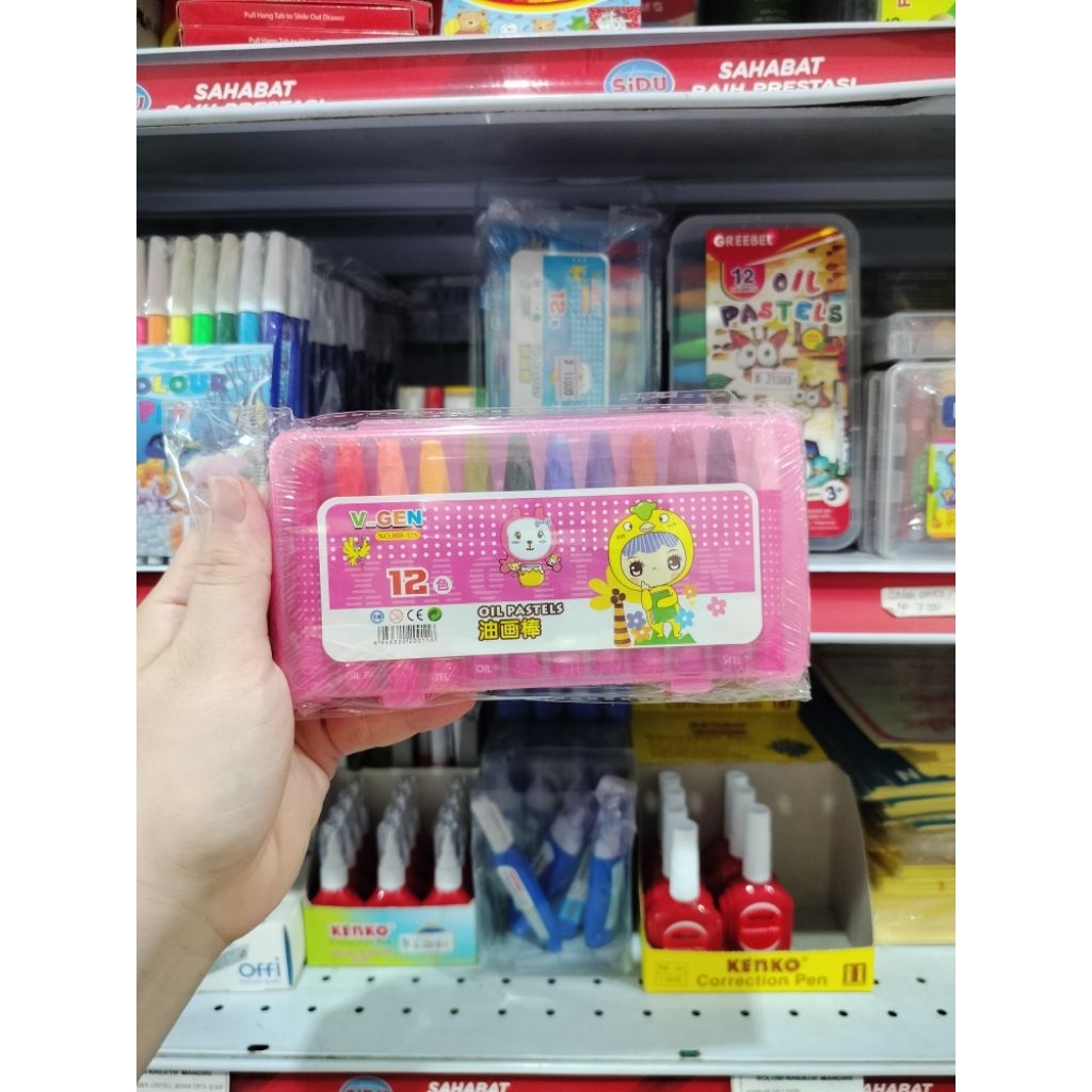 

Crayon Oil Pastel 12 Warna Vgen