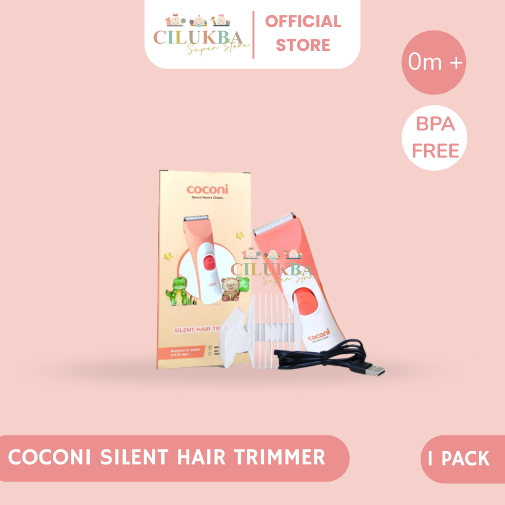 COCONI SILENT TRIMMER | ALAT CUKUR RAMBUT BAYI | MESIN CUKUR RAMBUT | CUKURAN RAMBUT BAYI & ANAK