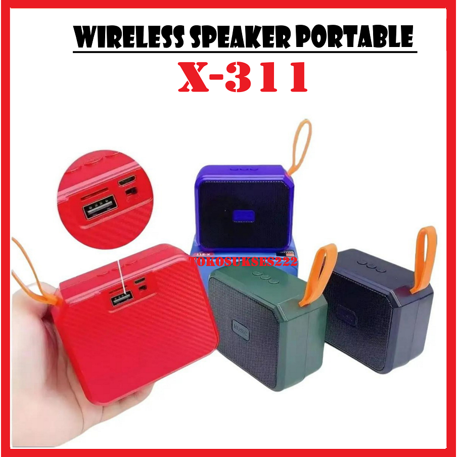 Speaker Wireless X-311 Portable Speaker Bluetooth Mini Music Super Bass