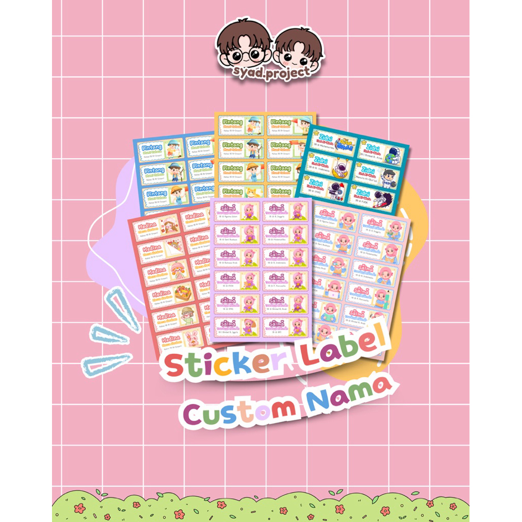 

Sticker Label Buku Tulis Vol. 1