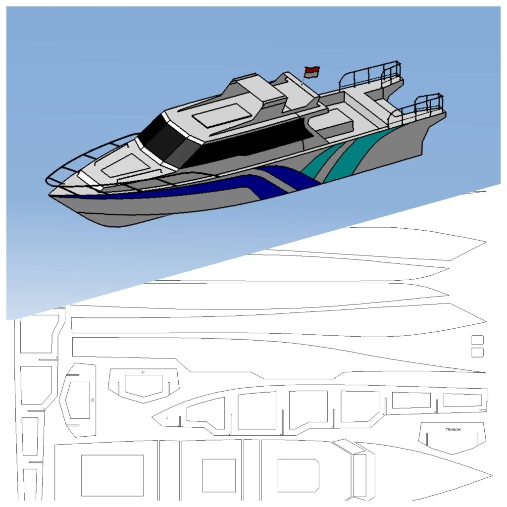 RC Boat Plan Kapal Penumpang 2