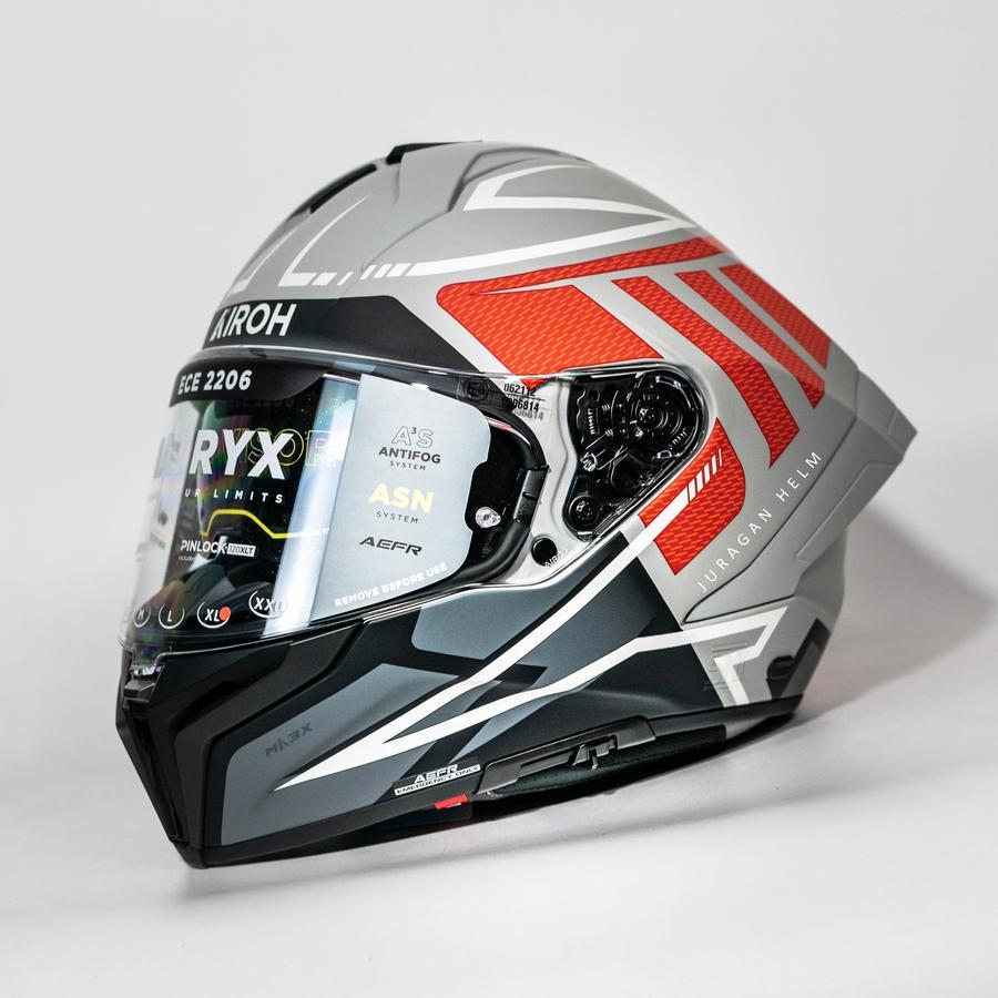 AIROH MATRYX RIDER RED MATT FULL FACE HELMET