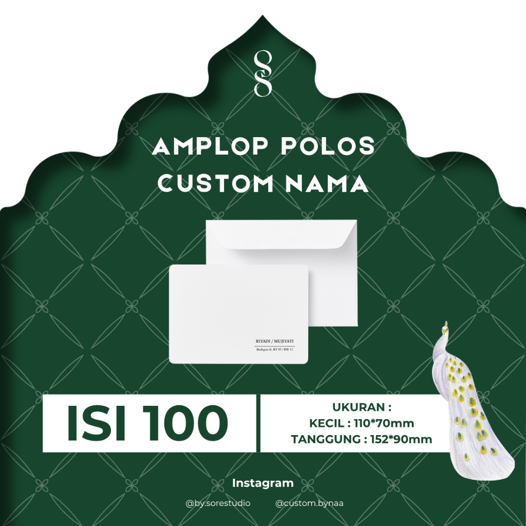 

Sorestudioprint - AMPLOP SUMBANGAN POLOS CUSTOM NAMA ( BISA ECER 10pcs - SEHARI JADI )