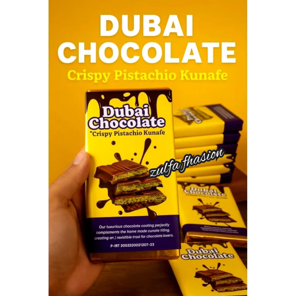 

Coklat Dubai Pistachio Kunafa/Chocolate Dubai Pistachio Kunafe/Coklat Viral Pistachio Kunafe/ Coklat Dubai Asli/ Coklat Dubai HALAL