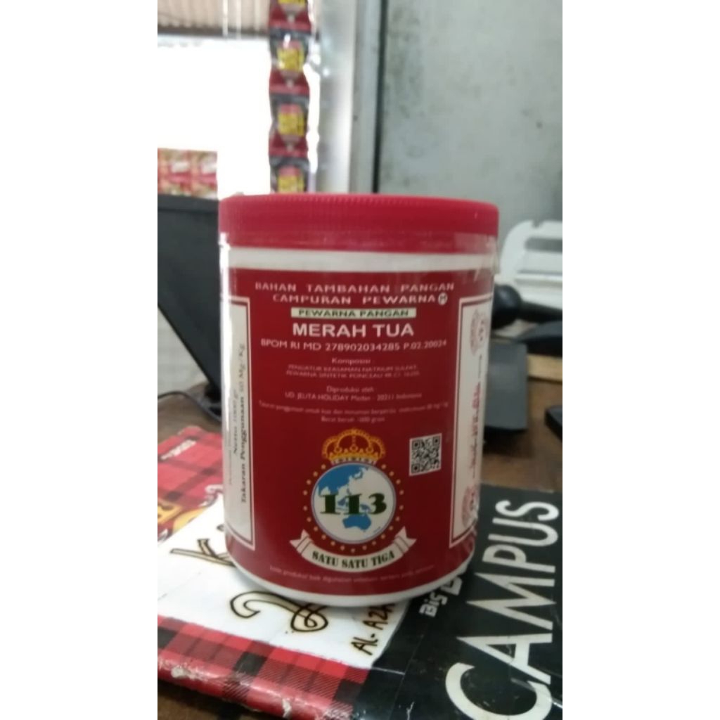 

Pewarna Bubuk Merah Tua 1kg