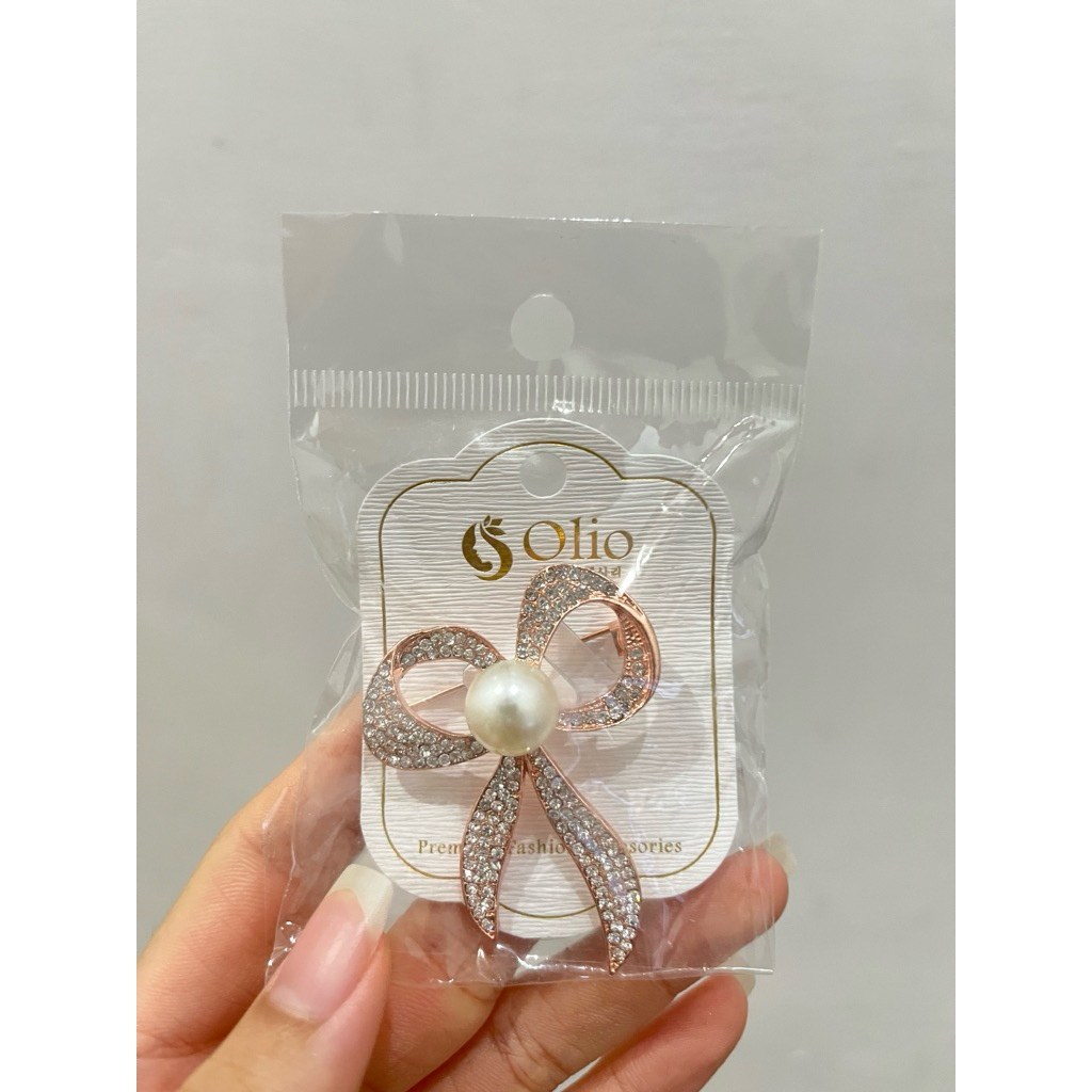 PRELOVED BROS PENITI PIN UNTUK ACCESORIES JILBAB PITA ROSE GOLD
