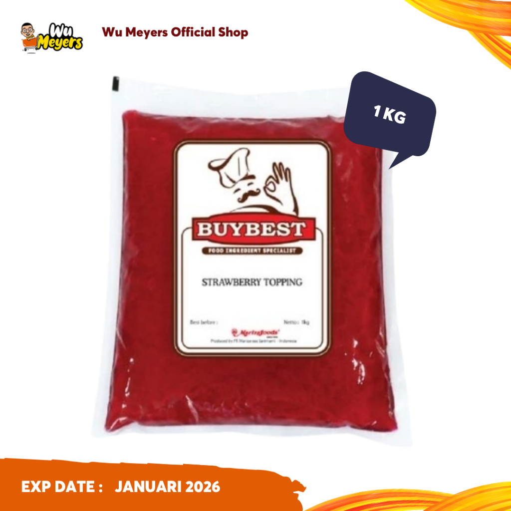

BuyBest Strawberry Topping - Selai Toping Strawberry Refill 1kg