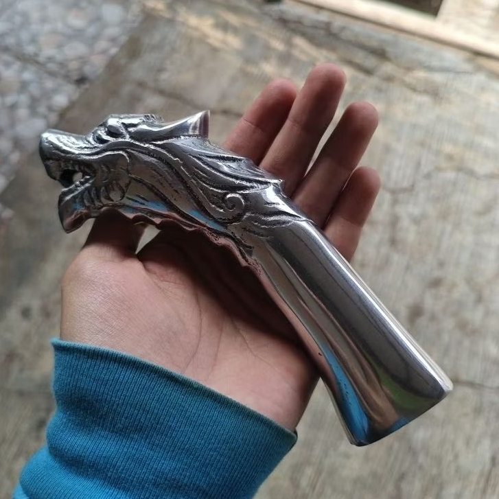 Handle Golok / Gagang Golok Alumunium Full Cor Model Naga