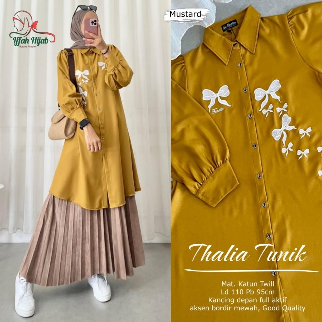 THALIA TUNIK By IFFAH - Bhn katun twill ( tunik saja )