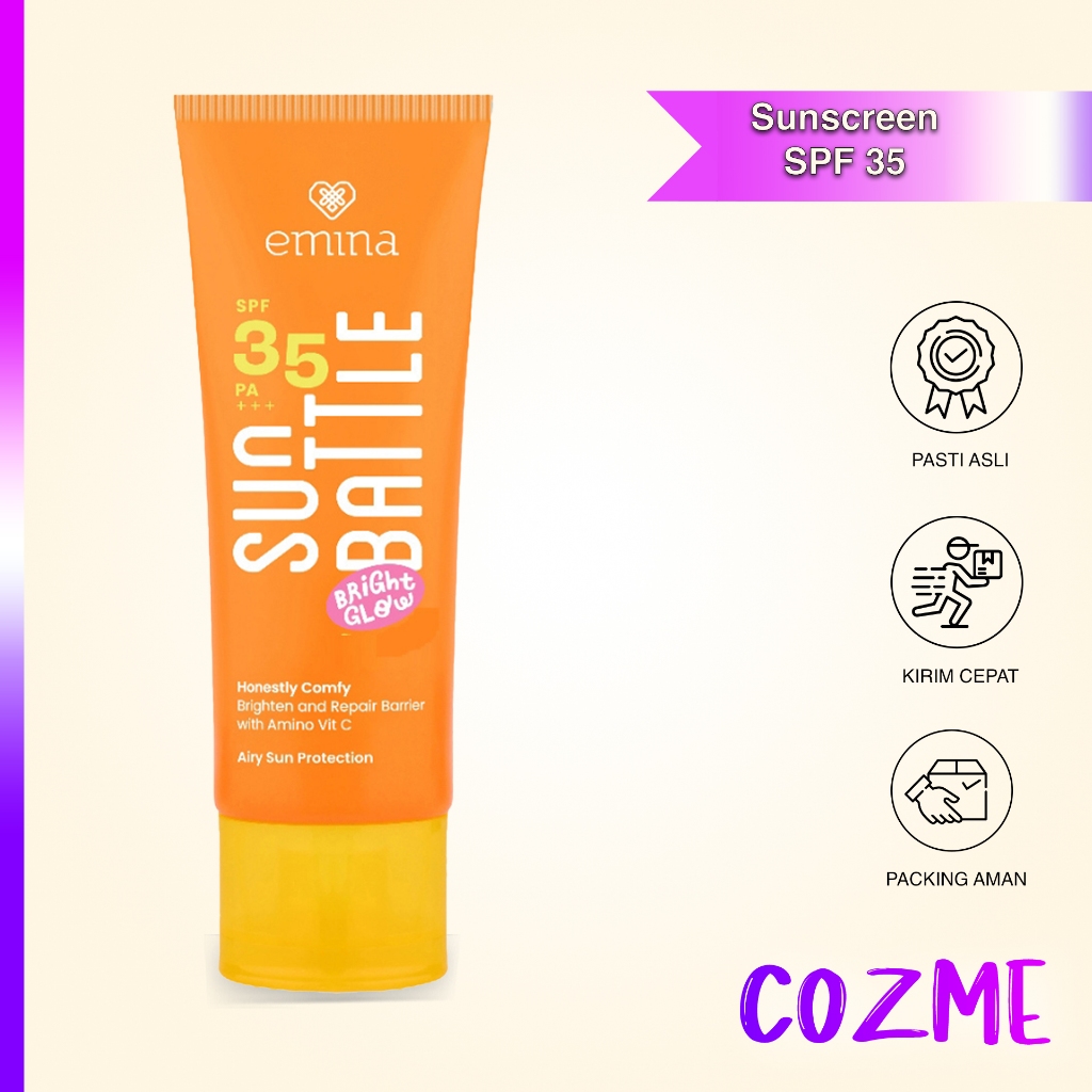 EMINA Sun Battle Bright Glow SPF 35 PA+++ 20mL [NUZ]