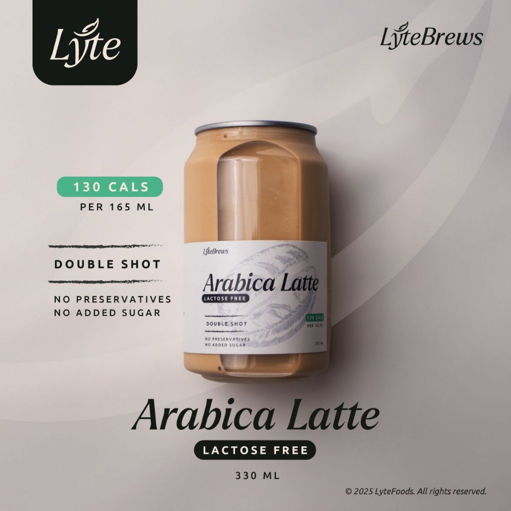 

LyteBrews Arabica Latte Double Shot Lactose Free