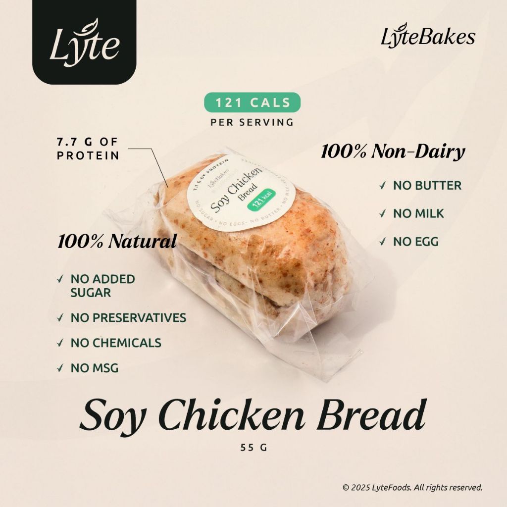 

LyteBakes Roti Ayam (7g Protein) & Roti Coklat Rendah Kalori Tinggi Protein • No Sugar, Eggs, Butter, Milk & Preservatives