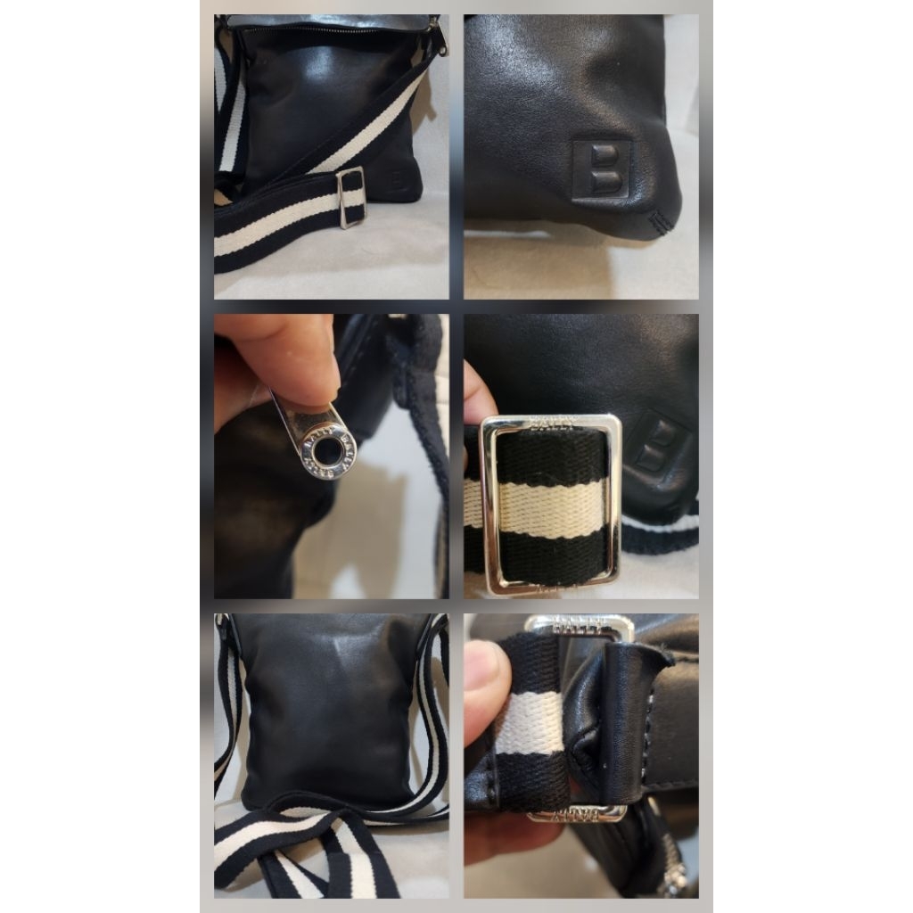 Tas Selempang Vintage Bally Genuine Leather