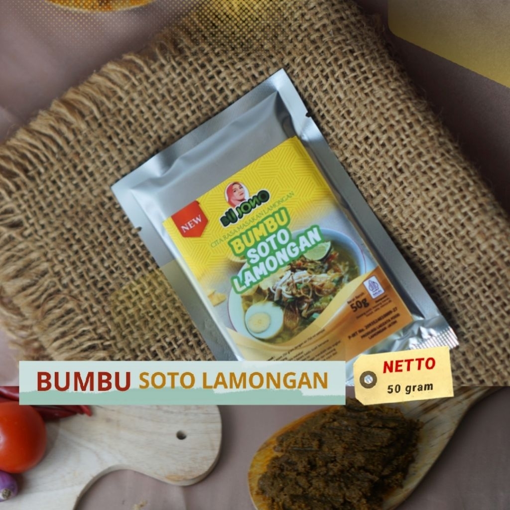 

Bumbu soto Lamongan Bu Jono 50 gram bumbu siap pakai
