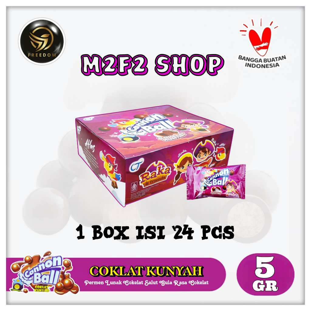 

Permen Lunak Cannon Ball Rasa Cokelat Sachet - 5 gr (Kemasan 1 Box)