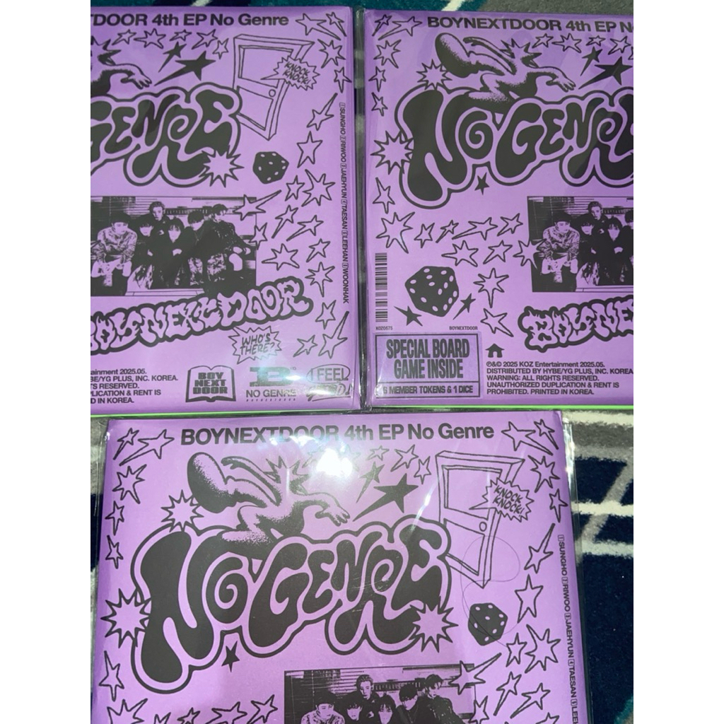 UNSEALED ALBUM BOYNEXTDOOR [NO GENRE] BOARD GAME VER UNSEALED MYUNGJAEHYUNG SUNGHO SET TAESAN LEEHAN