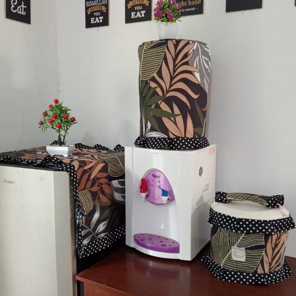 Trendy Cover Sarung Tutup Galon Taplak Kulkas Tutup Mam Aneka Motif Dan Warna