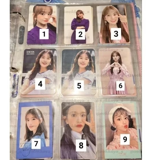 READY Photocard pc official IVE An Yujin era IZ*ONE i was i am bloomiz dicon japan secret diary eyes