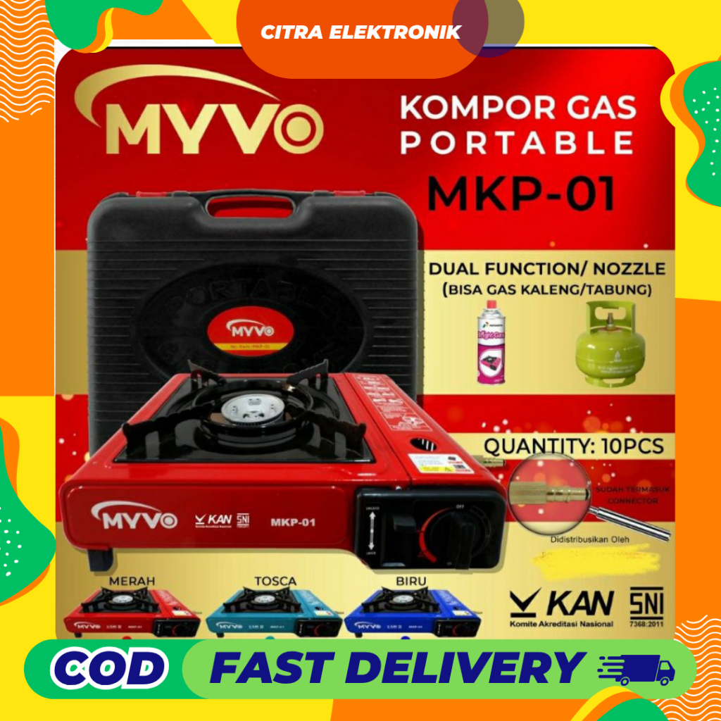 KOMPOR PORTABLE MYVO MKP 01 KOMPOR GAS PORTABLE