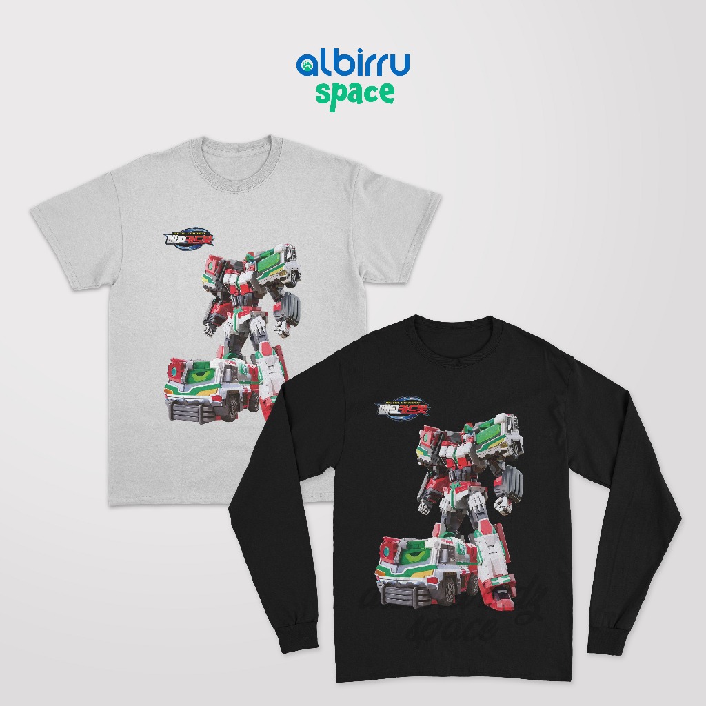 Metal Cardbot Mega Ambler Kaos Anak Cowok Cewek Laki Laki Perempuan Lengan Pendek Panjang