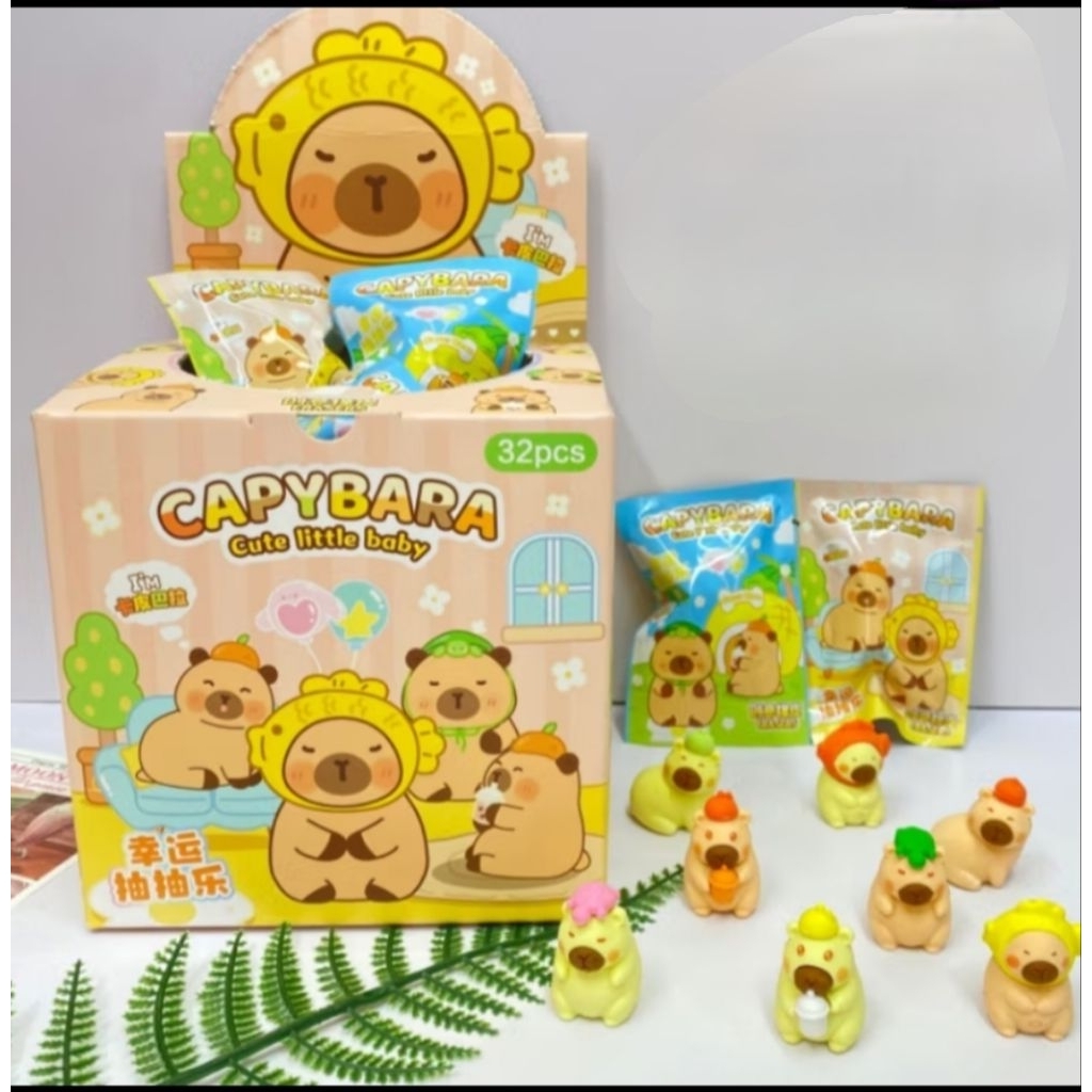

PENGHAPUS MISTERI CAPYBARA LUCU UNIK BLIND BOX MYSTERY PACK CAPYBARA ERASER