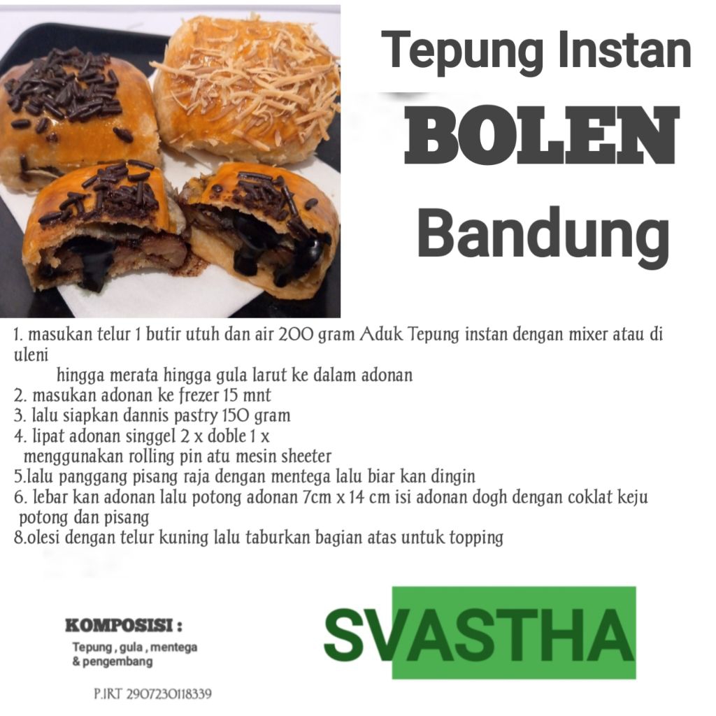 

Tepung Bolen instan bolen bandung