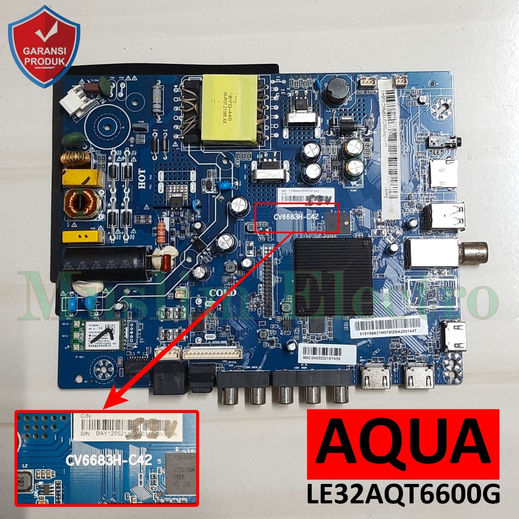 Mainboard LED TV Aqua LE32AQT6600G 32AQT6600G 32AQT6600