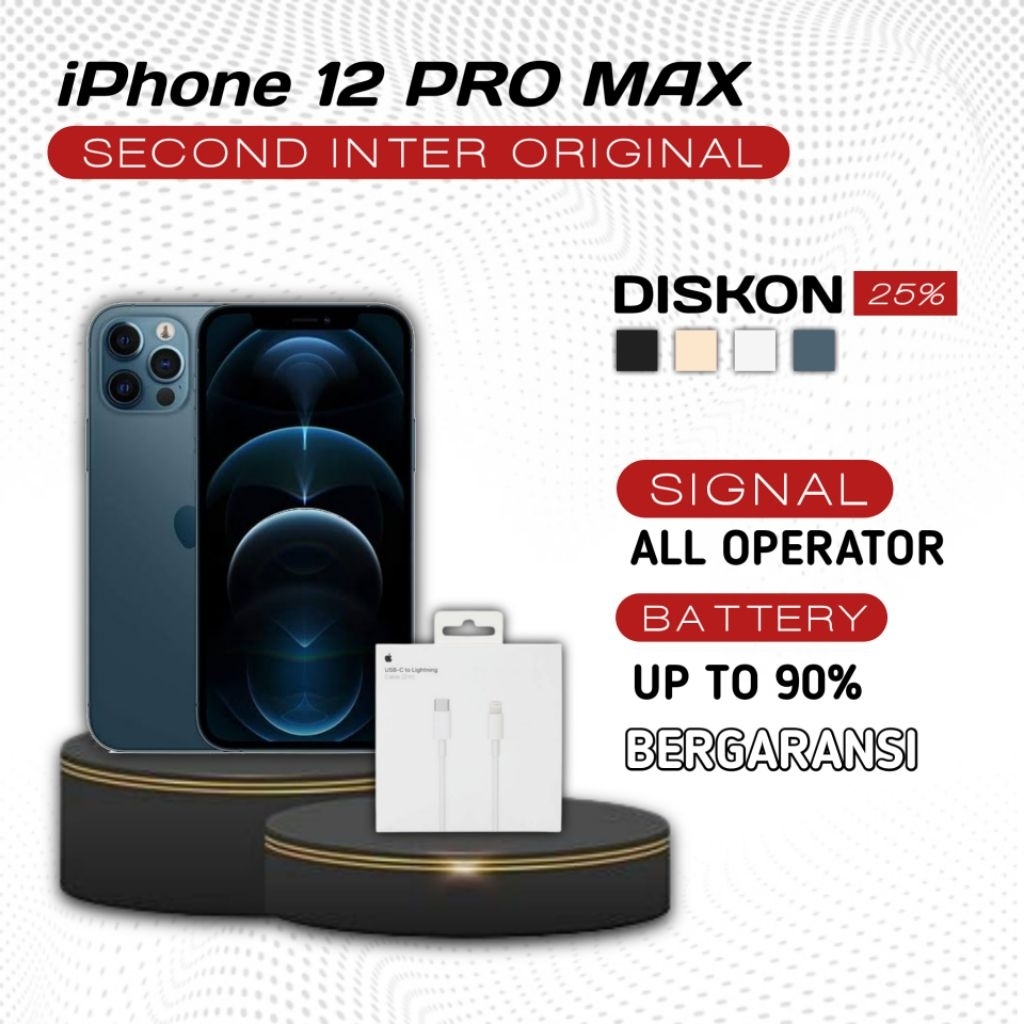 iphone 12 PRO MAX 256GB|128GB second mulusfullset100% garansi