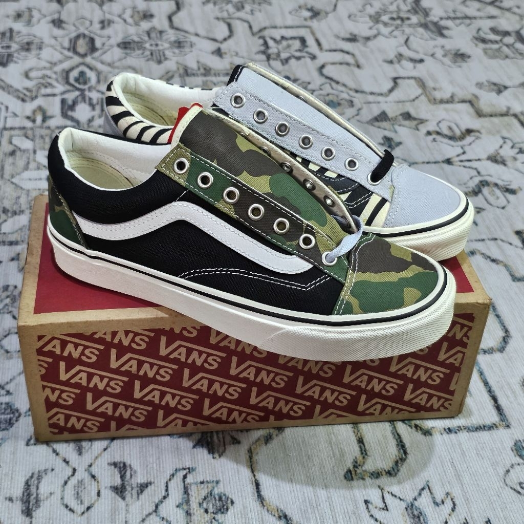 Vans Style 36 Mismatch Zebra Camo (ORIGINAL BNIB RESMI STORE LUAR)