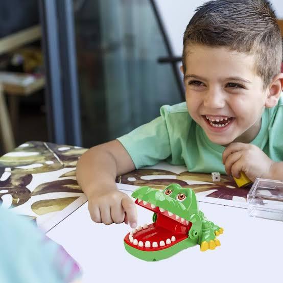 [ BISA COD ] CRAZY CROCODILE DENTIST (Mainan Prank Toys Gag Gigit Buaya Gigi Hippo Shark Teeth Toys 