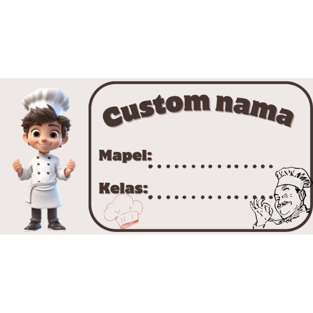 

LABEL NAMA BISA CUSTOM