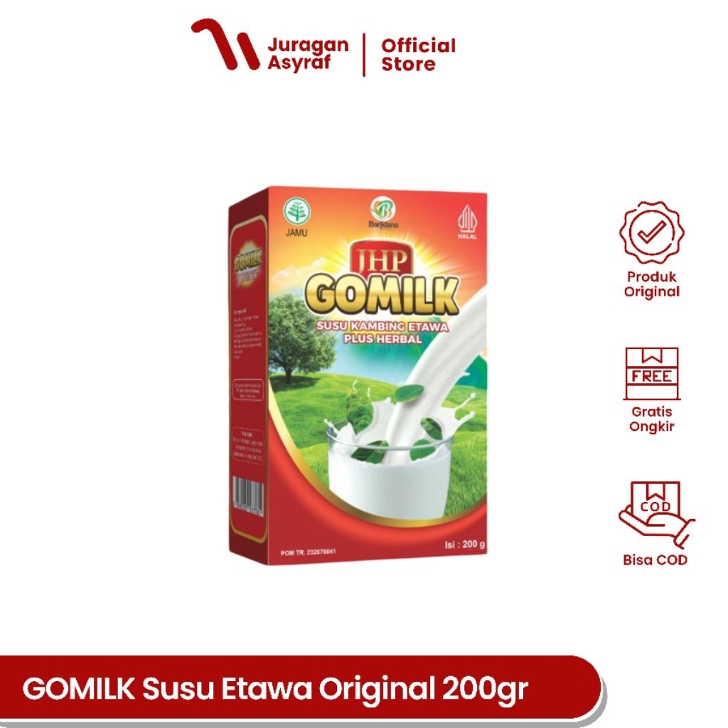 

Gomilk Susu Kambing Etawa Plus Herbal Original 200gram Penambah Nafsu Makan Mengatasi Mencegah Nyeri