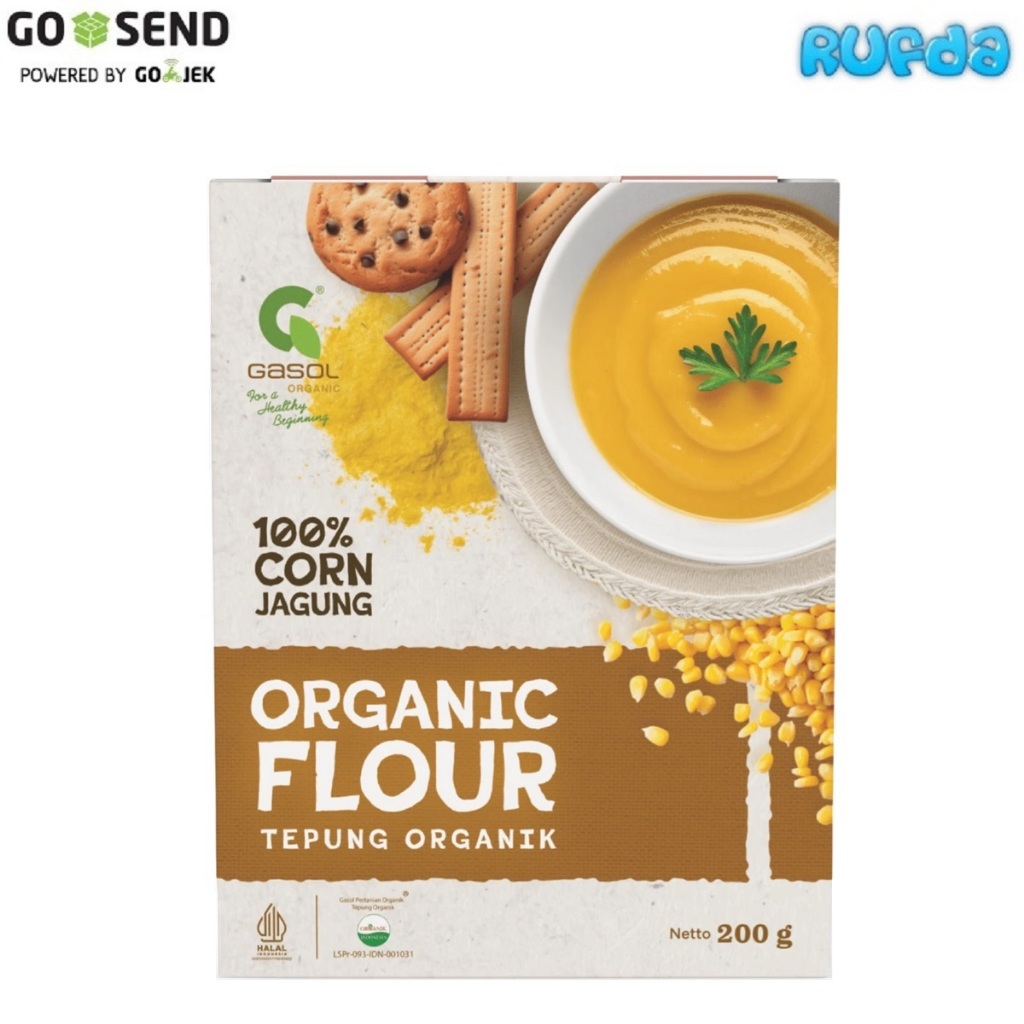 

Gasol Tepung Jagung Organik Whole Corn Powder Flour Organic