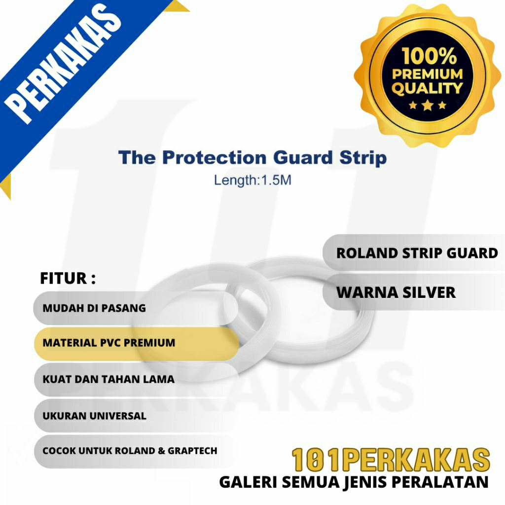 Tatakan bantalan pelapis ( Strip Guard ) 6 mm X 1 mm RHINOTECH, JINKA, TANNETH, ROLAND, GRAPTECH DLL