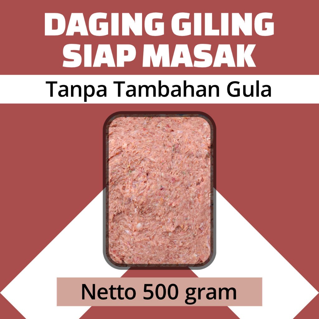 

Daging Giling Siap Masak Tanpa Gula - Beef Mix & Chicken Meat