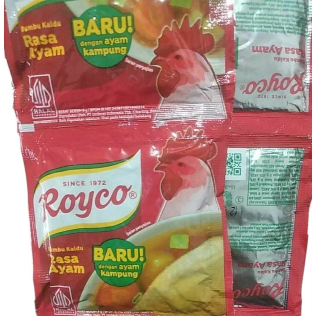 

Royco ayam serencengan isi 12 sacet