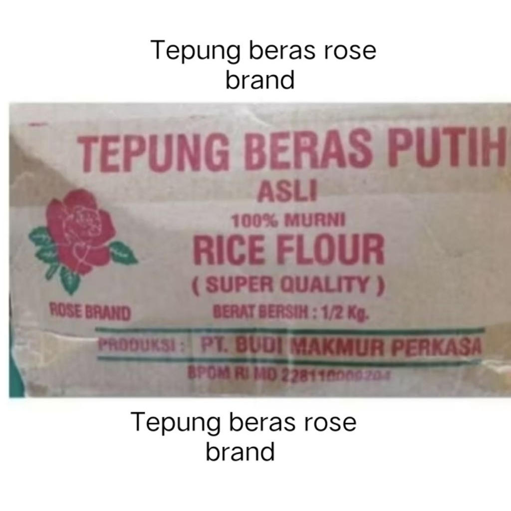 

1 Karton isi 20 Tepung Beras Rose Brand 500gr