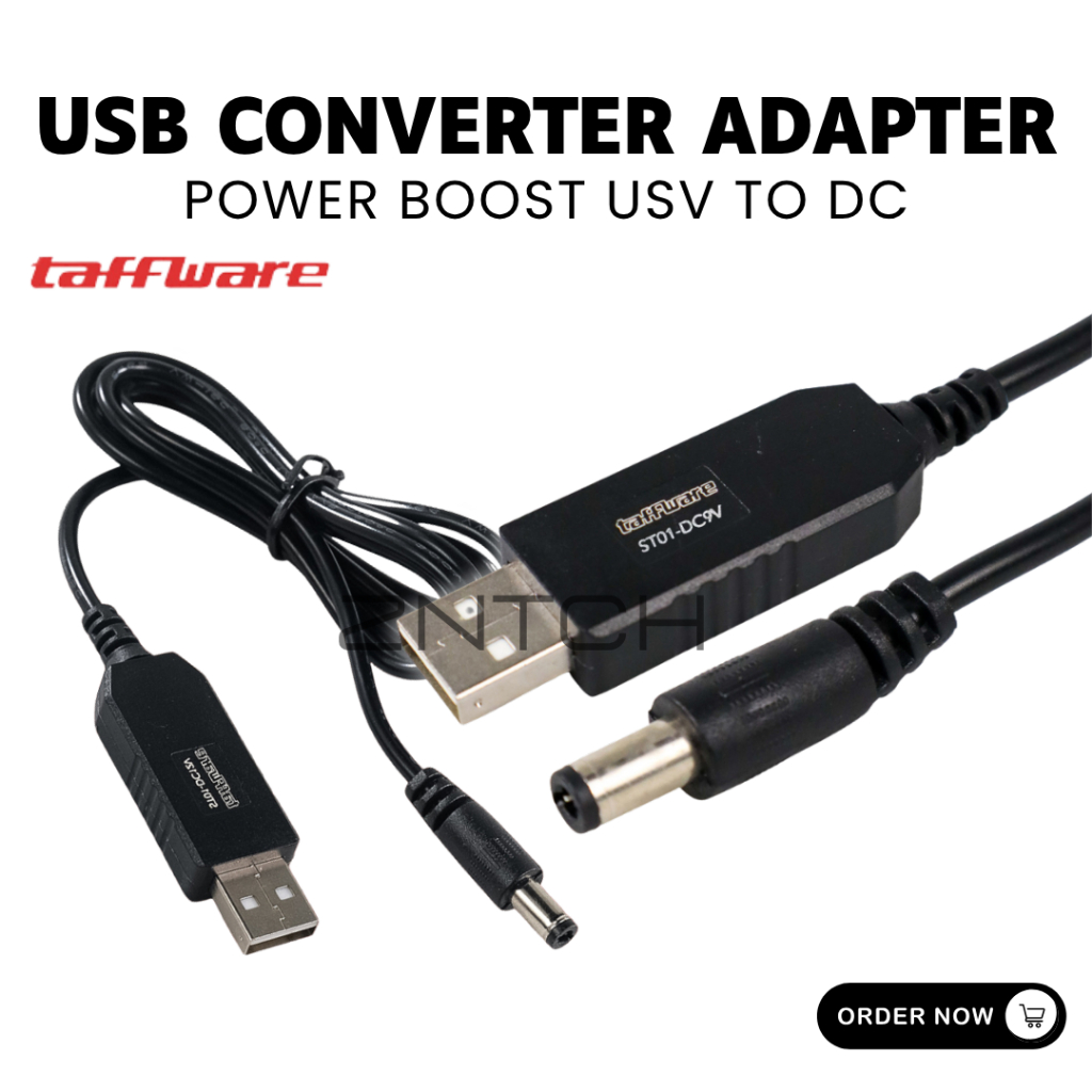 Taffware USB Converter Adapter Power Boost Line DC Usb To Dc 5V to DC 9V 0.9A 1M 5V to 12V 0.8A 1.2M