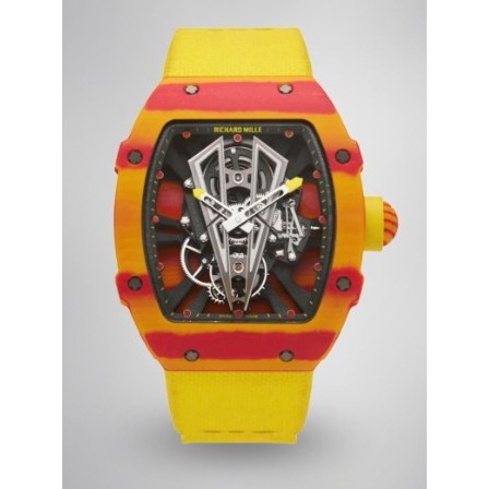 Jam Tangan 27-03 Rafael Nadal Tourbillon Swiss Movement Carbon Fiber Watch Rm 27 Yellow