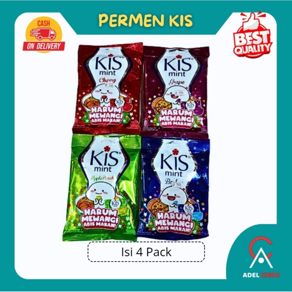 

4 Pack Permen Kis, Aneka Rasa Wangi di Mulut