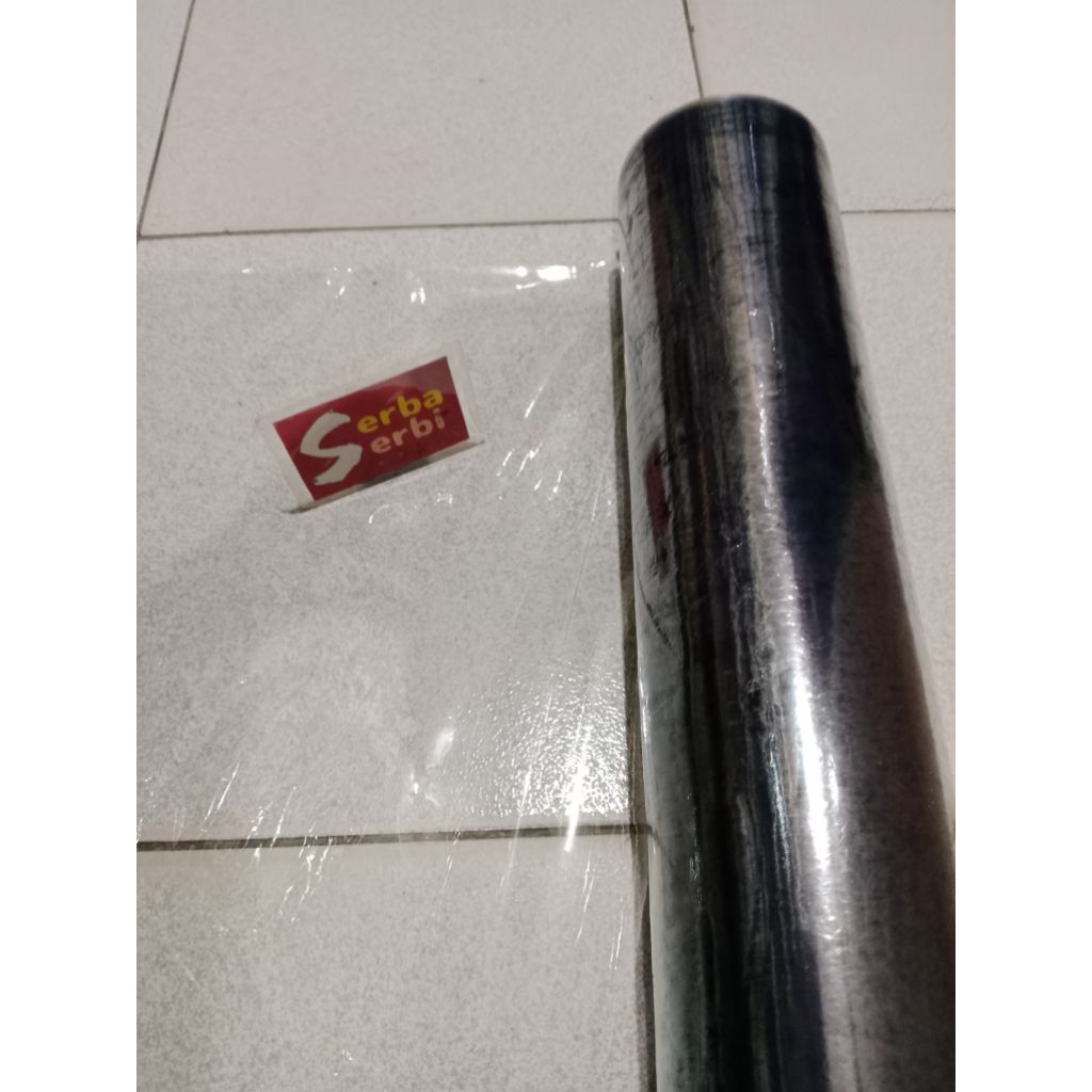 

-/METER LEBAR 1.2MTR PLASTIK KACA-Kasa sampul bening