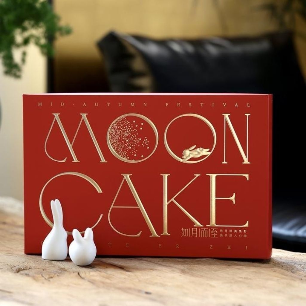 

MOON CAKE RED - Kotak mooncake 100gr mid autumn festival dus kue bulan box packaging nastar pie