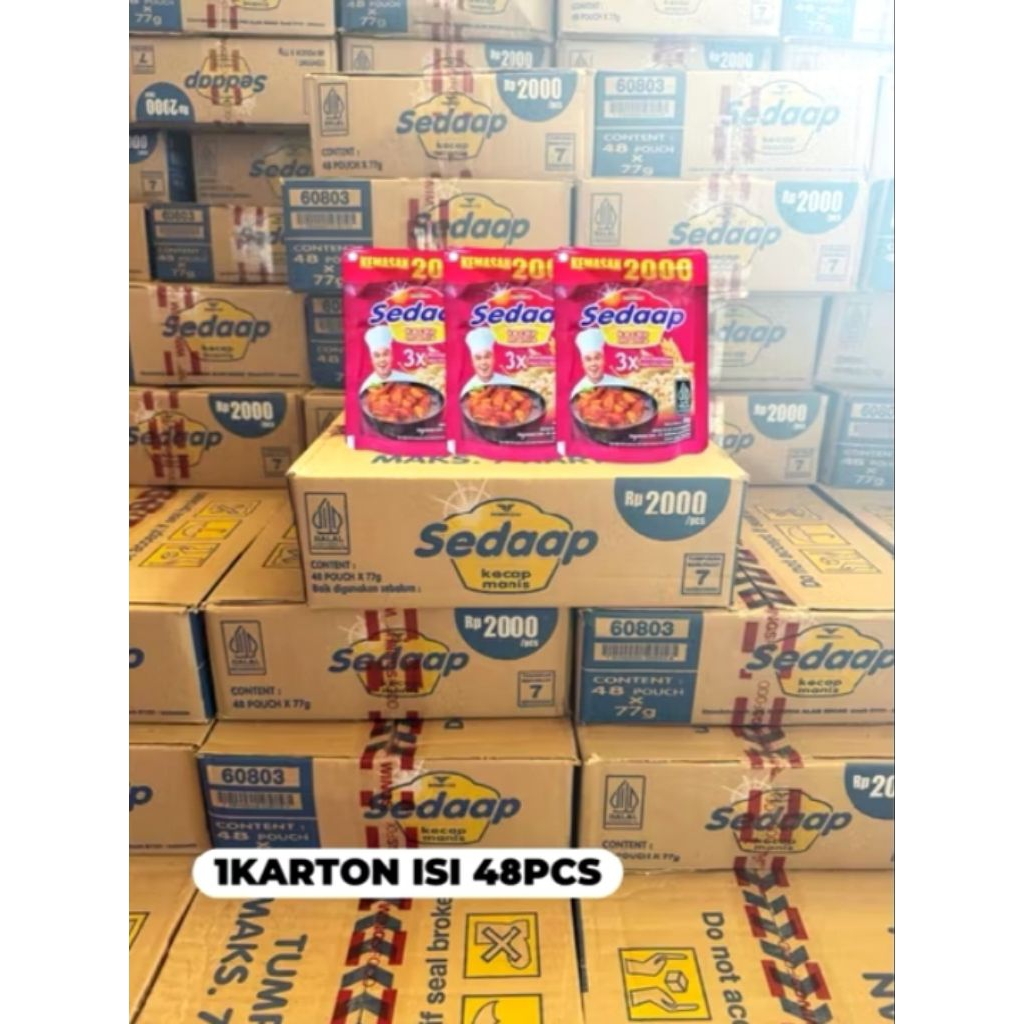 

(Karton) Kecap Sedaap Isi 77 gr x 48 pcs