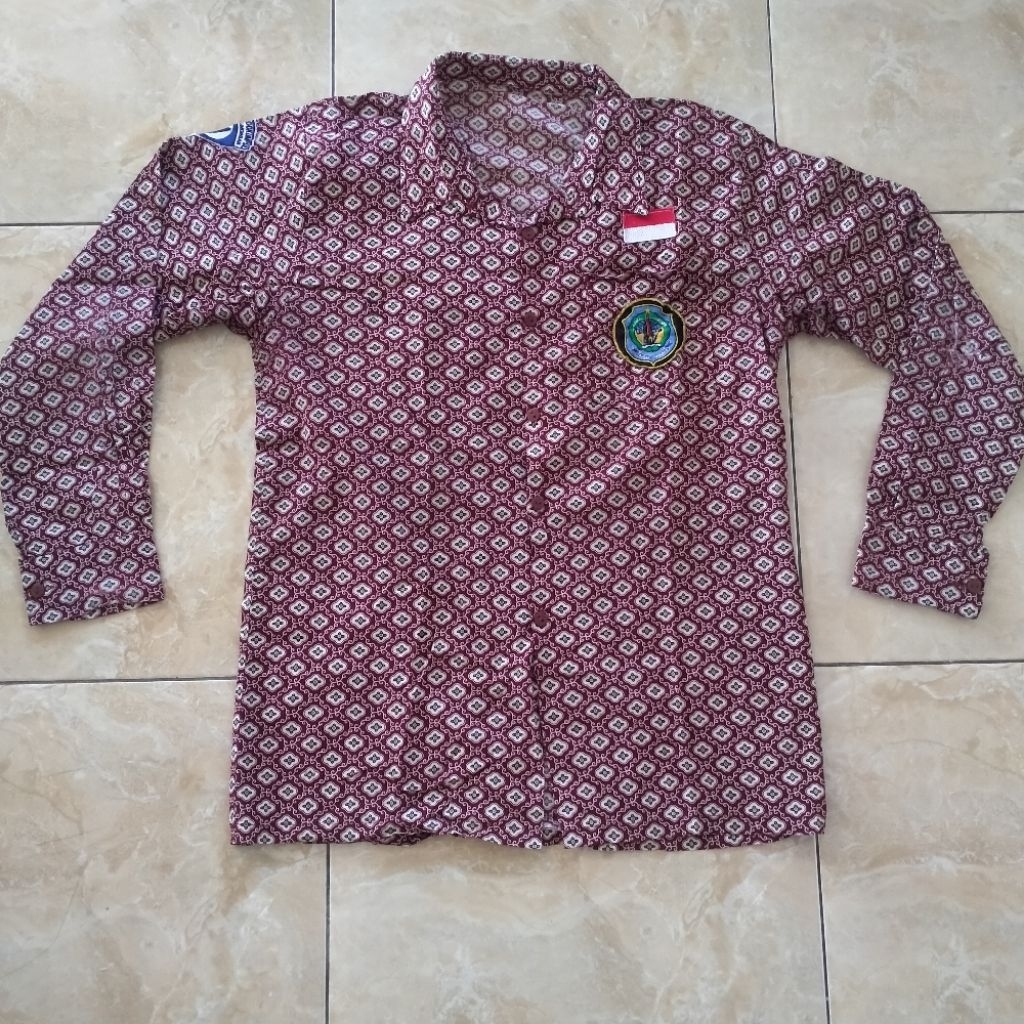 SERAGAM BATIK LENGAN PANJANG PL / SERAGAM SEKOLAH PL