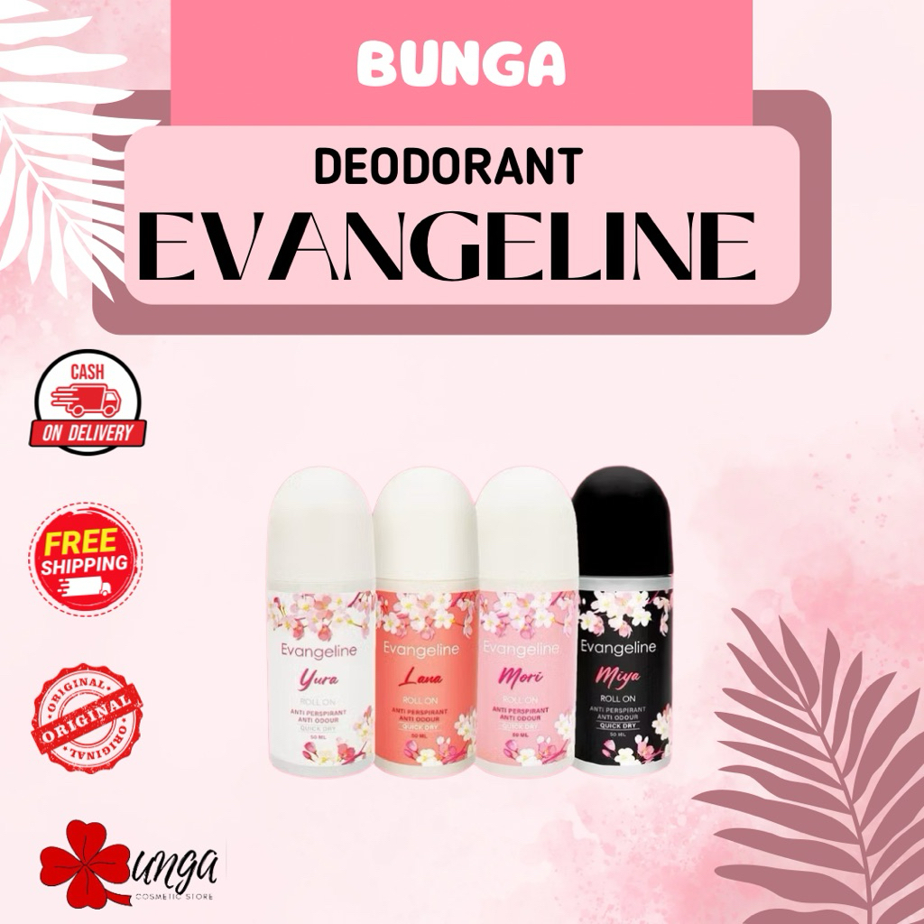 BUNGA - Evangeline Deodorant / Evangeline Deodorant Roll On / Roll On Evangeline / Deodorant Roll On